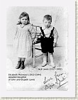1919 Jack Lewis with his adopted sister, Lizzie Morwood (photo, Bev Carter)